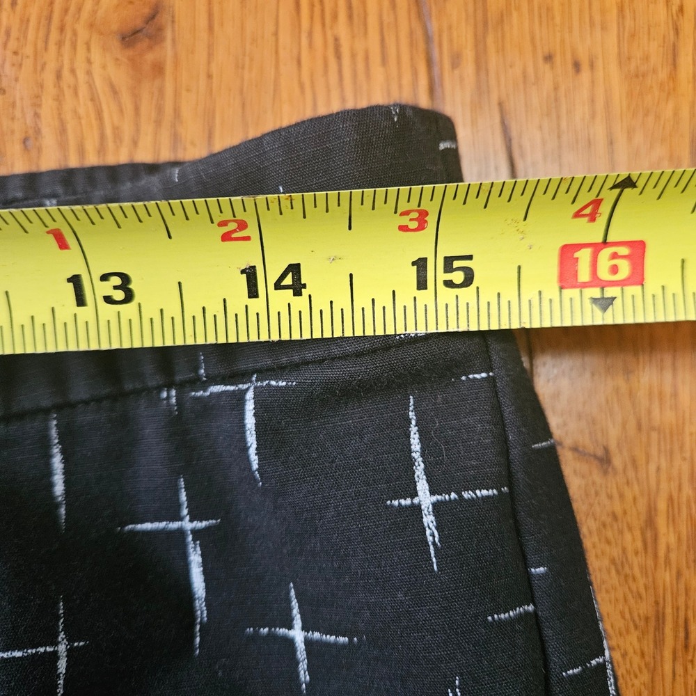 J Jill Black White‎ Geometric Print Straight Leg Pants Womens Size 10 Office - Picture 8 of 10